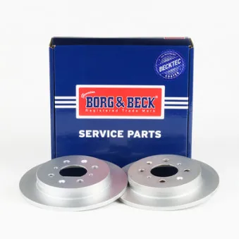 Jeu de 2 disques de frein arrière BORG & BECK BBD5590