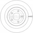 Jeu de 2 disques de frein arrière BORG & BECK BBD5596 - Visuel 2