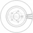 Jeu de 2 disques de frein avant BORG & BECK BBD5597 - Visuel 2
