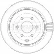 Jeu de 2 disques de frein arrière BORG & BECK BBD5601 - Visuel 2