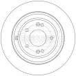 Jeu de 2 disques de frein arrière BORG & BECK BBD5608 - Visuel 1