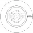 Jeu de 2 disques de frein arrière BORG & BECK BBD5614 - Visuel 2
