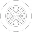 Jeu de 2 disques de frein arrière BORG & BECK BBD5618 - Visuel 2