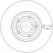 Jeu de 2 disques de frein avant BORG & BECK BBD5621 - Visuel 2