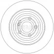 Jeu de 2 disques de frein arrière BORG & BECK BBD5622 - Visuel 1