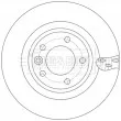 Jeu de 2 disques de frein arrière BORG & BECK BBD5626 - Visuel 2