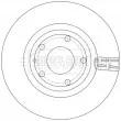 Jeu de 2 disques de frein avant BORG & BECK BBD5627 - Visuel 2