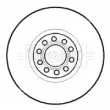 Jeu de 2 disques de frein avant BORG & BECK BBD5734S - Visuel 2