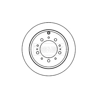 Jeu de 2 disques de frein arrière BORG & BECK BBD5834S