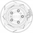 Disque de frein arrière droit BORG & BECK BBD6142S - Visuel 2