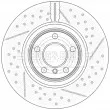 Jeu de 2 disques de frein arrière BORG & BECK BBD6169S - Visuel 1