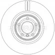 Jeu de 2 disques de frein arrière BORG & BECK BBD6172S - Visuel 2