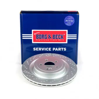 Jeu de 2 disques de frein arrière BORG & BECK BBD6216S