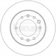 Jeu de 2 disques de frein arrière BORG & BECK BBD6219S - Visuel 1