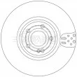 Jeu de 2 disques de frein avant BORG & BECK BBD6250S - Visuel 1