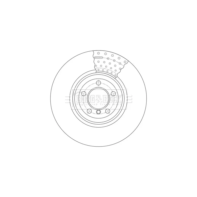 Jeu de 2 disques de frein avant BORG & BECK BBD7013S