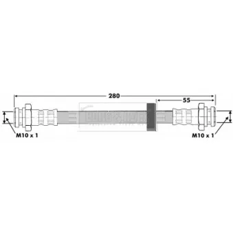 Flexible de frein BORG & BECK BBH6365