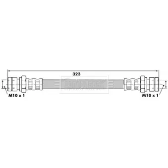 Flexible de frein BORG & BECK BBH6413