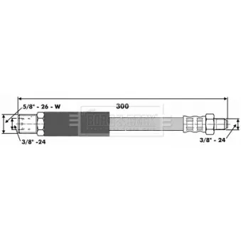 Flexible de frein BORG & BECK BBH6539