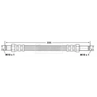 Flexible de frein BORG & BECK BBH6717