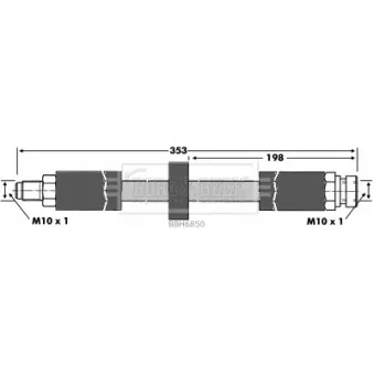 Flexible de frein BORG & BECK BBH6850