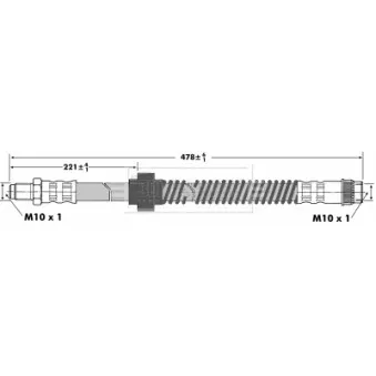 Flexible de frein BORG & BECK BBH6935