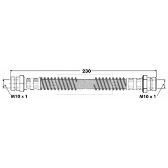 Flexible de frein BORG & BECK BBH7044