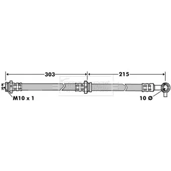 Flexible de frein BORG & BECK BBH7158