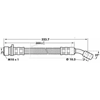 Flexible de frein BORG & BECK BBH7184