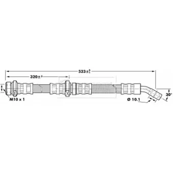 Flexible de frein BORG & BECK BBH7201