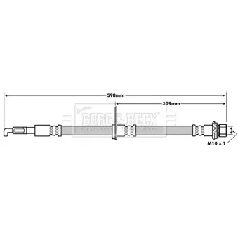 Flexible de frein BORG & BECK BBH7247