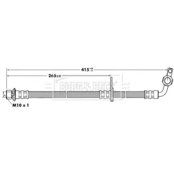 Flexible de frein BORG & BECK BBH7280