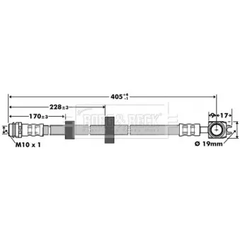 Flexible de frein BORG & BECK BBH7383