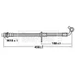 Flexible de frein BORG & BECK BBH7443 - Visuel 1