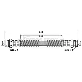 Flexible de frein BORG & BECK BBH7454