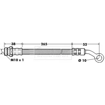 Flexible de frein BORG & BECK BBH7460