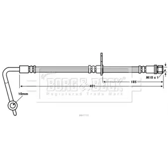Flexible de frein BORG & BECK BBH7715