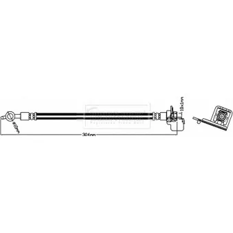Flexible de frein BORG & BECK BBH8187