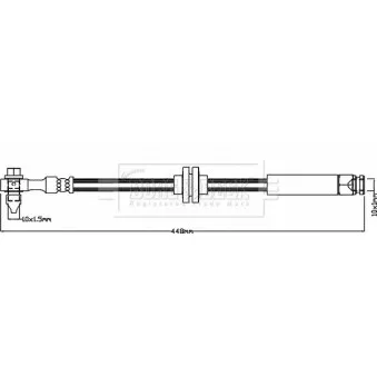 Flexible de frein BORG & BECK BBH8383