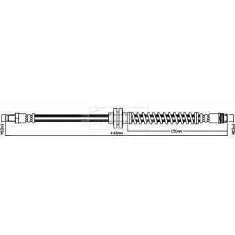 Flexible de frein BORG & BECK BBH8420