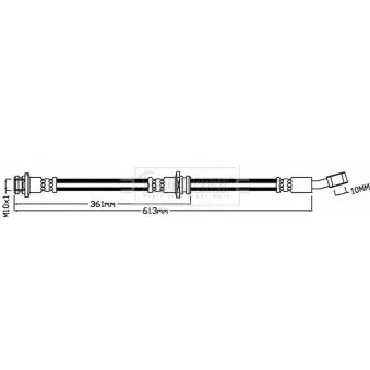 Flexible de frein BORG & BECK BBH8430
