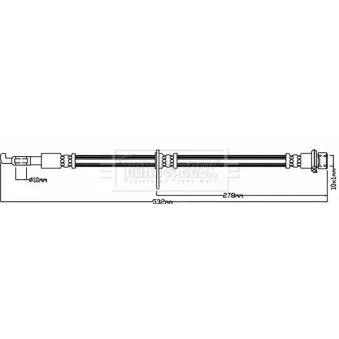 Flexible de frein BORG & BECK BBH8431