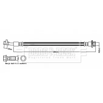Flexible de frein BORG & BECK BBH8451