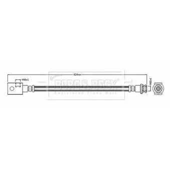 Flexible de frein BORG & BECK BBH8886