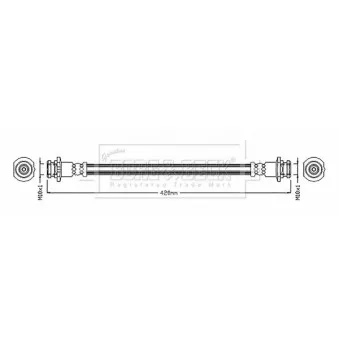 Flexible de frein BORG & BECK BBH8887
