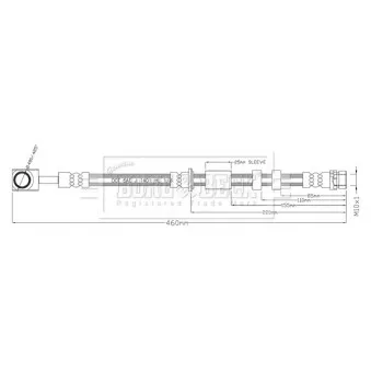 Flexible de frein BORG & BECK BBH8897