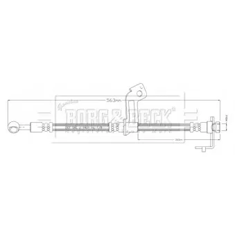 Flexible de frein BORG & BECK BBH8898