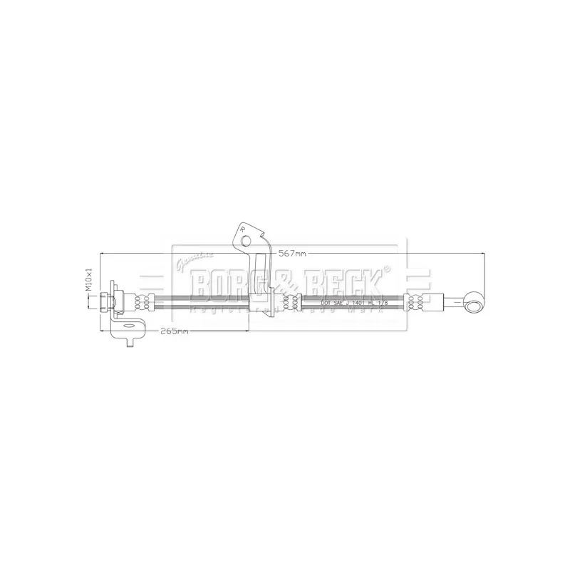 Flexible de frein BORG & BECK BBH8899
