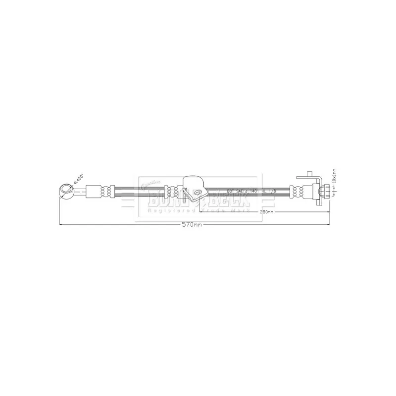 Flexible de frein BORG & BECK BBH8901