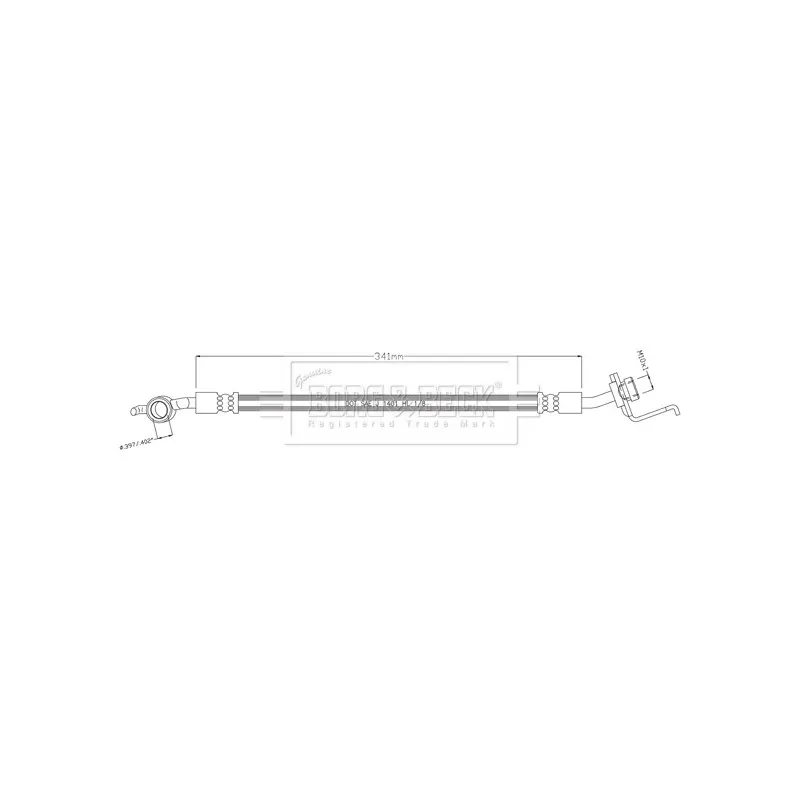 Flexible de frein BORG & BECK BBH8902